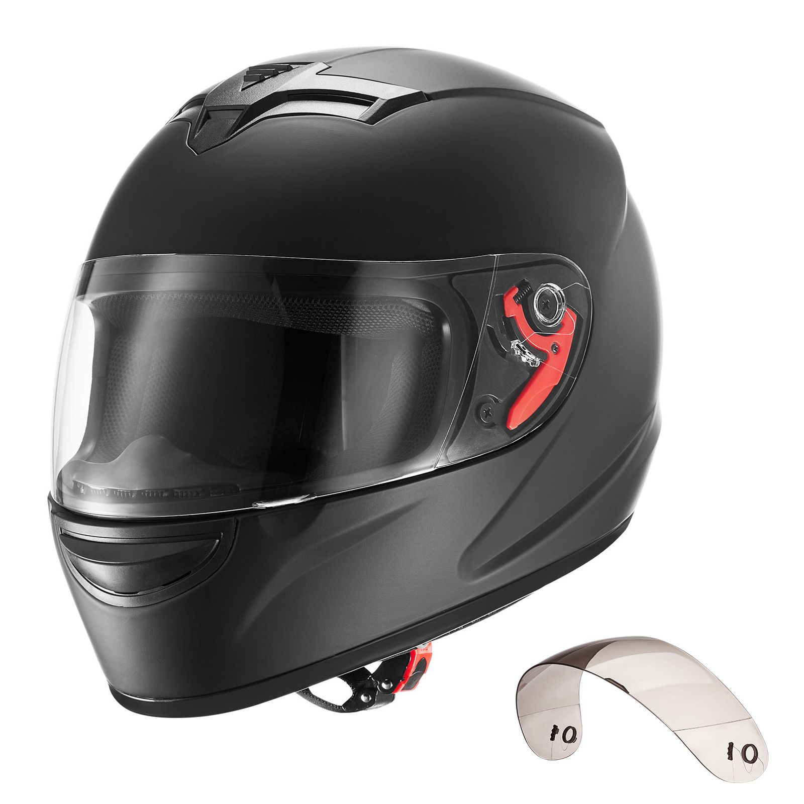 Dual Visor Motorcycle Racing Helmet - Motorcycle Helmet, Full Face, Adult Motocross