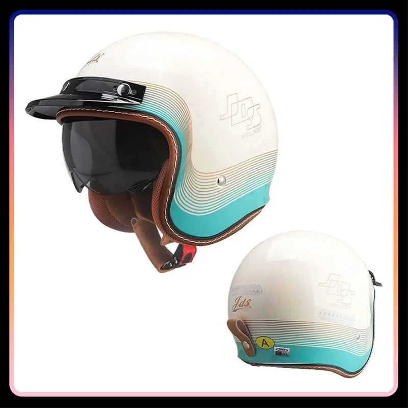 Men Women Open Face Motorcycle - đánh giá và giá Vintage Open Face Retro Helmet
