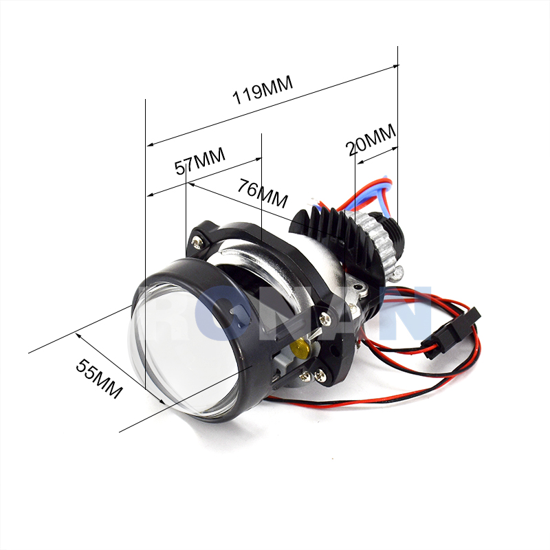 RONAN 2.0Inch Mini Bi-Máy Chiế - đánh giá và giá Universal Motorcycle Led Headlight Projector