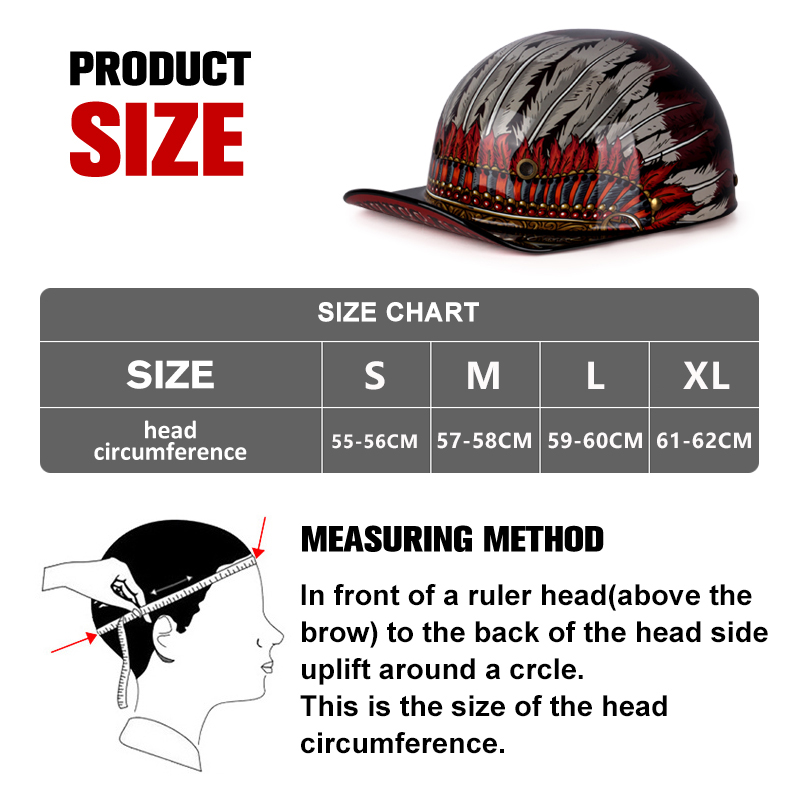 2024 Adult Open Face Summer Re - đánh giá và giá Vintage Open Face Retro Helmet