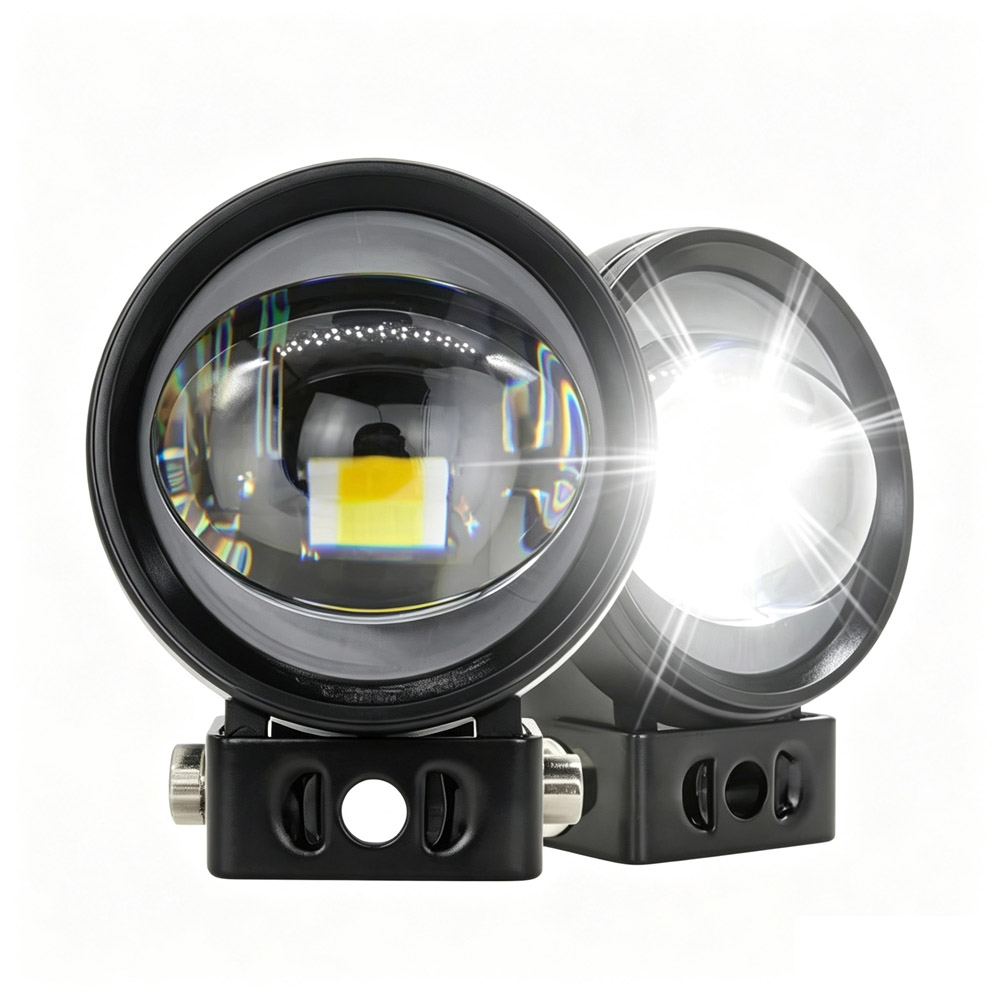 LED Projector Spotlights Motor - đánh giá và giá Universal Motorcycle Led Headlight Projector