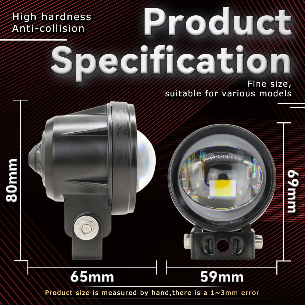 LED Projector Spotlights Motor - đánh giá và giá Universal Motorcycle Led Headlight Projector