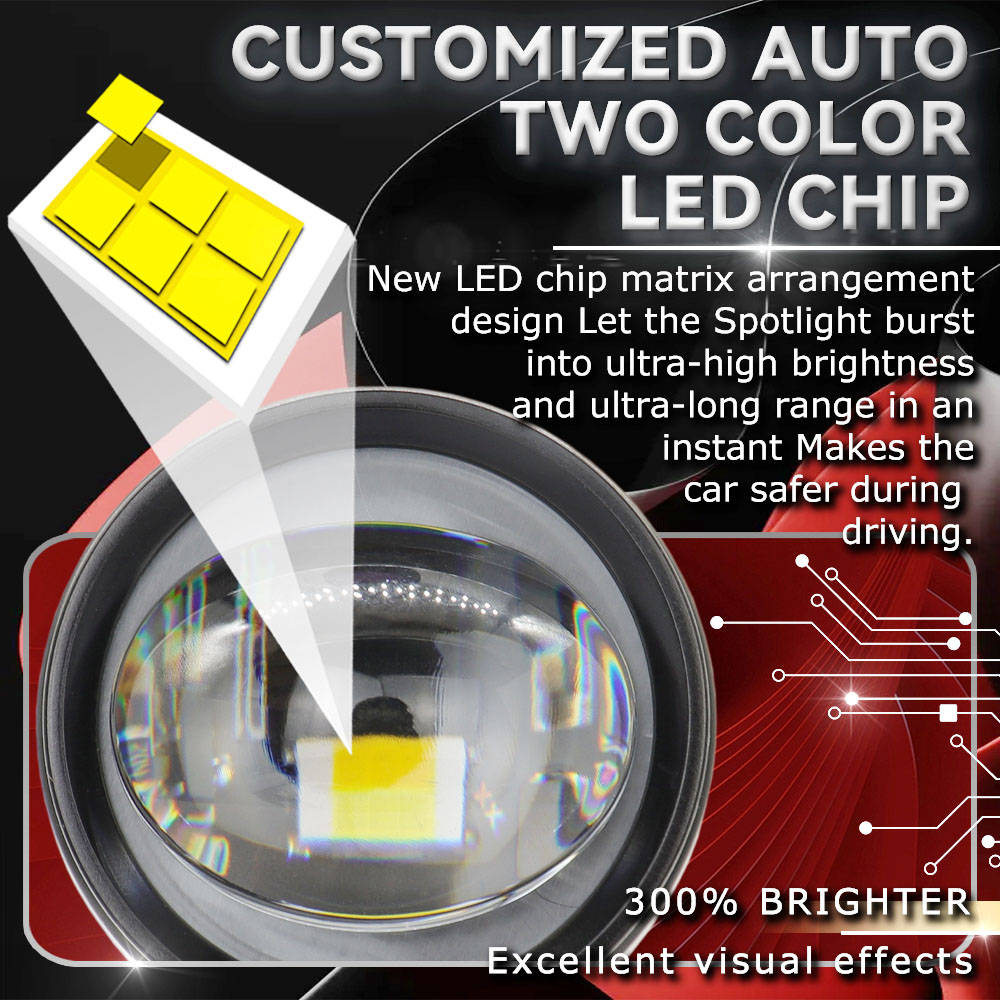 LED Projector Spotlights Motor - đánh giá và giá Universal Motorcycle Led Headlight Projector