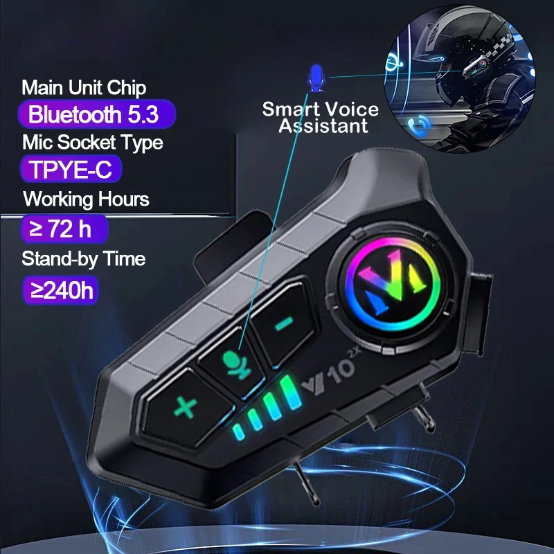V10 2X Bluetooth Motorcycle He - đánh giá và giá Full Face Motorcycle Helmet With Bluetooth