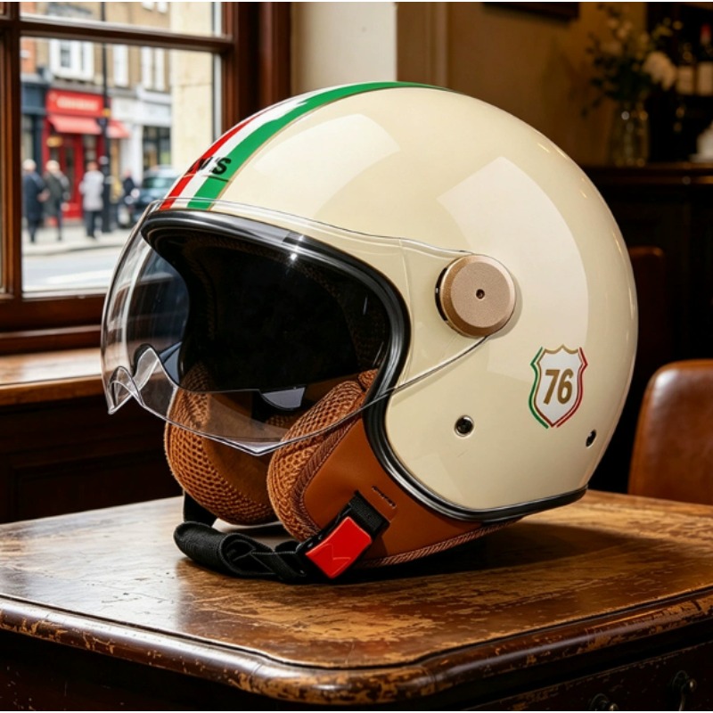 DOT Certification Open Face 3/ - đánh giá và giá Vintage Open Face Retro Helmet