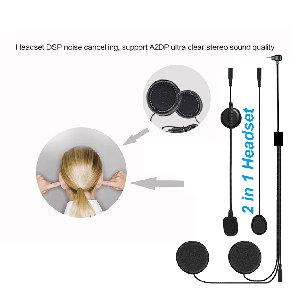 Loại C Tai Nghe Chụp Tai Phụ K - đánh giá và giá Universal Motorcycle Helmet Intercom Headset