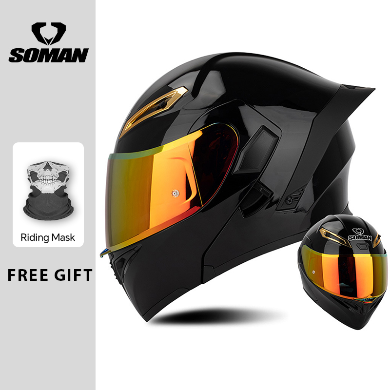 Unisex DOT Approved Dual Visor - đánh giá và giá Dual Visor Motorcycle Racing Helmet