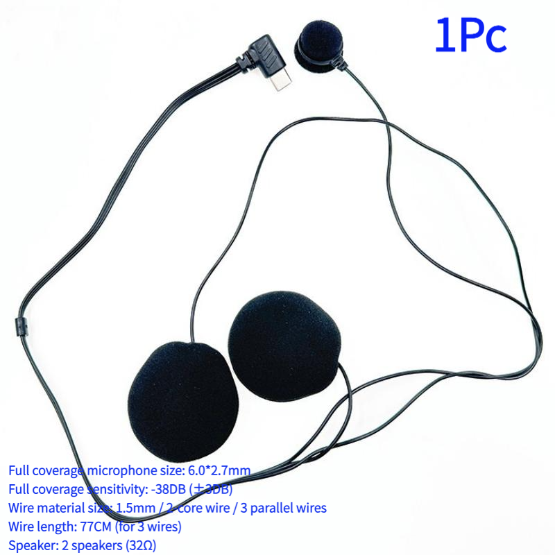 1Pc Type-C Plug HD Noise Reduc - đánh giá và giá Full Face Motorcycle Helmet With Bluetooth