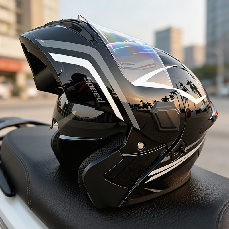 Flip Up Modular Motorcycle Hel - đánh giá và giá Modular Flip Up Motorcycle Helmet Dot Approved