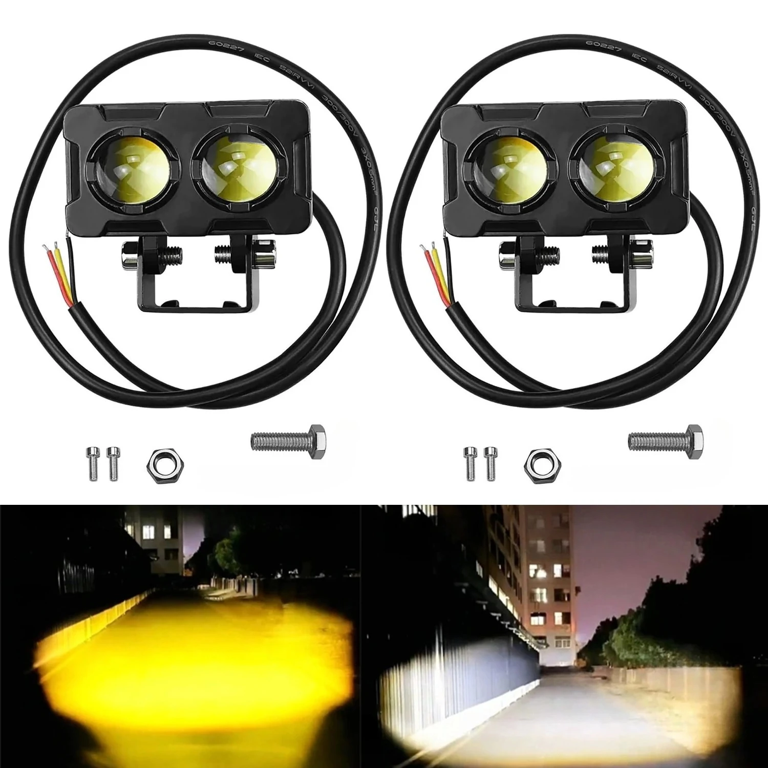 1/2PCS Motorcycle LED Fog Ligh - đánh giá và giá Atv Parts