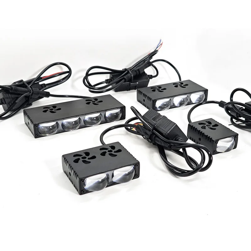 Car Grille LED Headlight Work  - đánh giá và giá Universal Motorcycle Led Headlight Projector