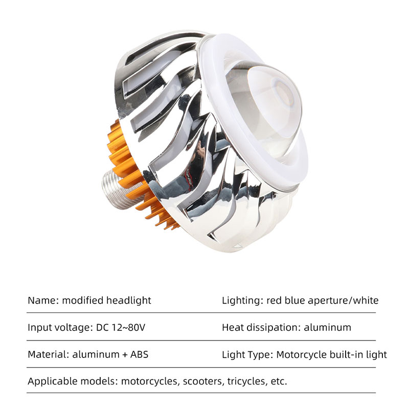 1pcs Car Motorcycle Headlight  - đánh giá và giá Universal Motorcycle Led Headlight Projector